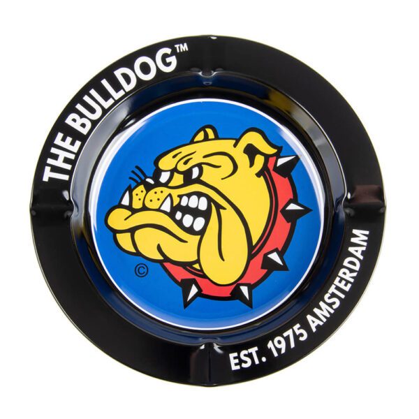 Cenicero The Bulldog Metálico Negro