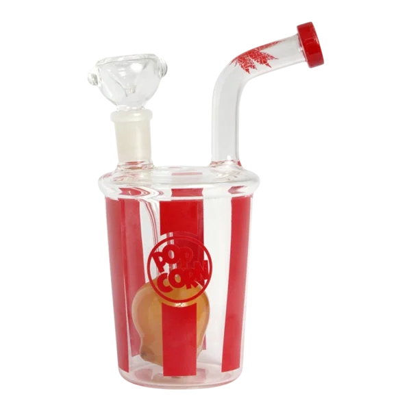 Bong De Cristal Con Palomitas De Maiz 17CM