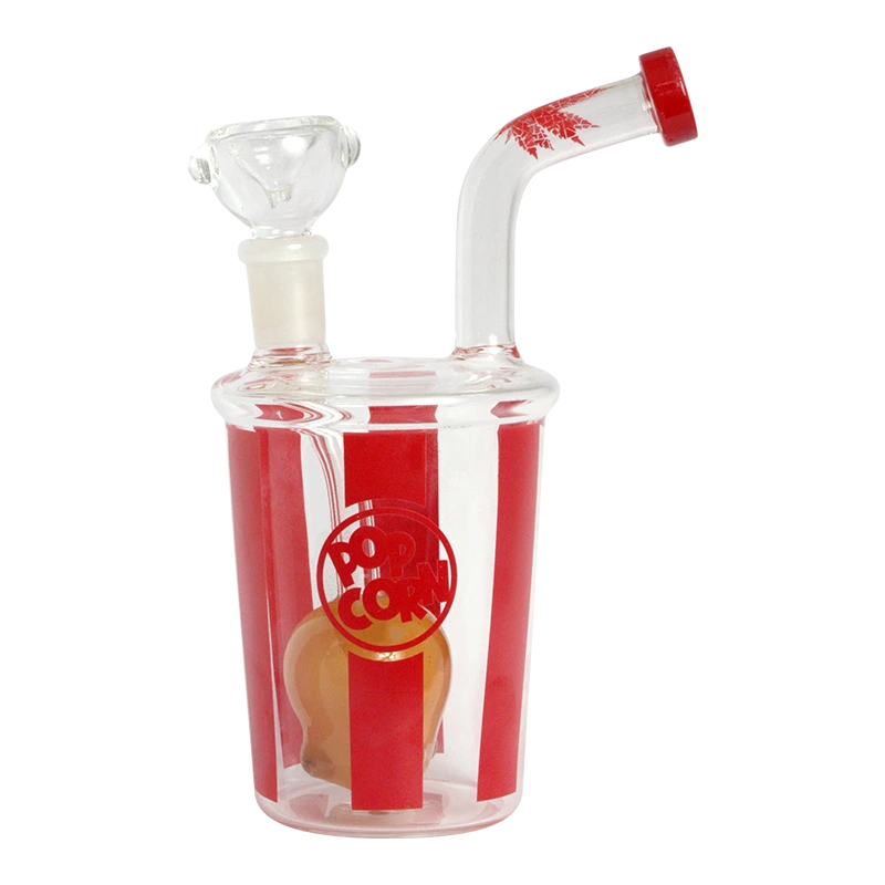Bong De Cristal Con Palomitas De Maiz 17CM