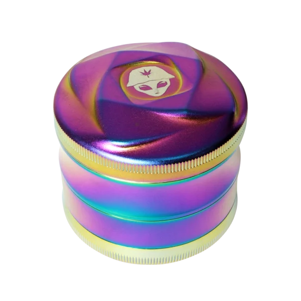 Grinder 4 Piezas Arcoiris 63MM Giro Alienigena Fuzion