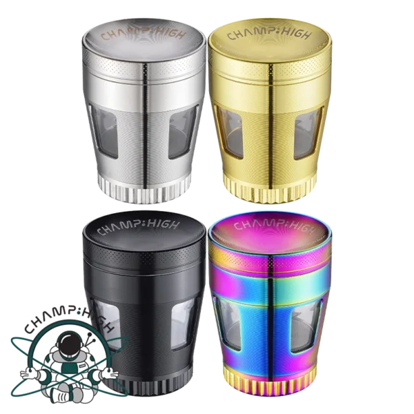 Grinder Ch 4 Piezas - Curvo Y Ventana - 50MM Fuzion