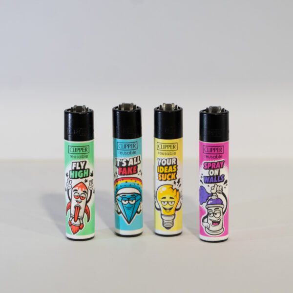 Coleccion Clipper Fly High, Spray On Walls, Your Ideas Suck, Its All Fake. (4uds)