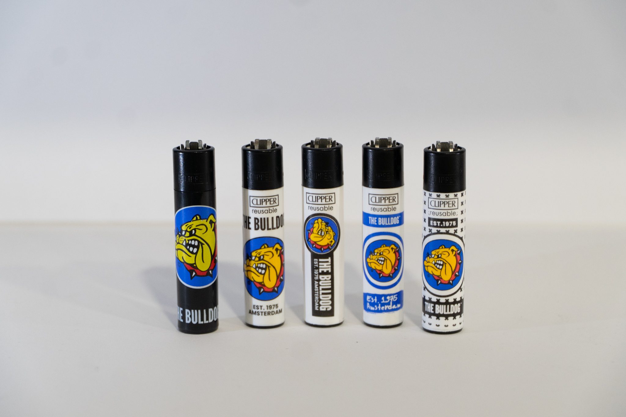 Colección Clipper Bulldog Originals Fondo Blanco + Negro (5 Uds) - Imagen 2