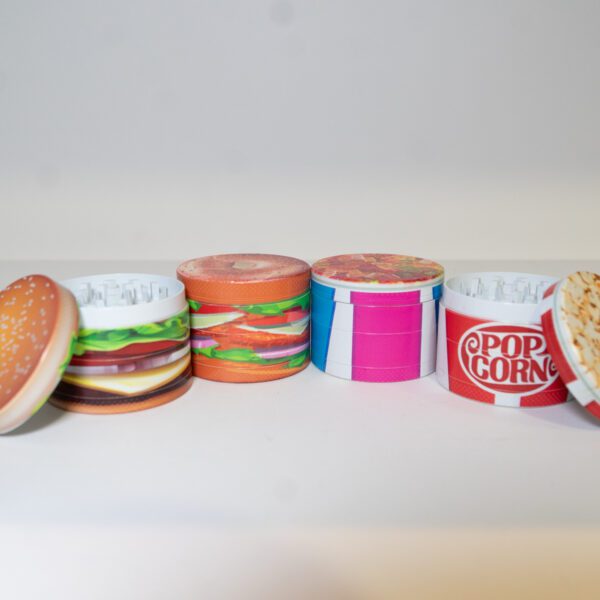Grinders 4 Piezas Comida, Beagle, Hamburguesa, Palomitas Y Chuches