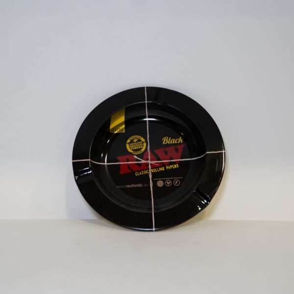 Cenicero Redondo Metalico RAW Black
