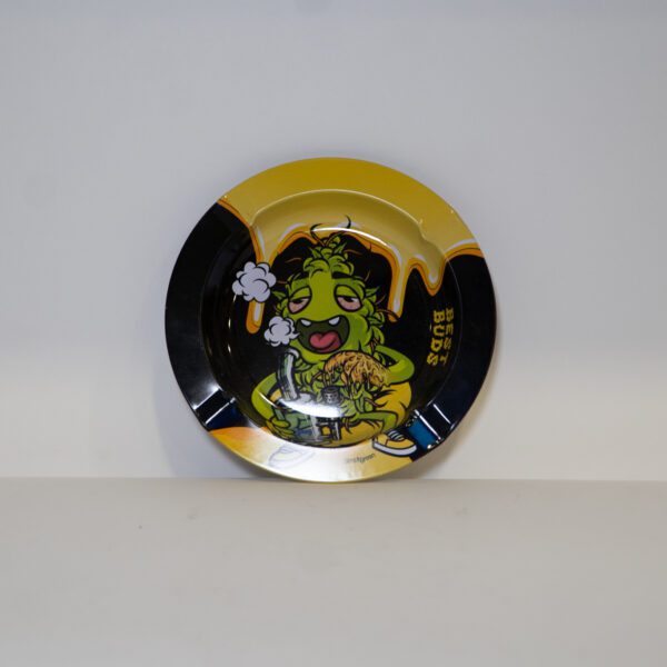 Cenicero Redondo Metalico Diseño Best Buds