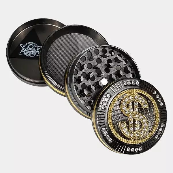 Grinder 4 Piezas Bling Bling Dollar