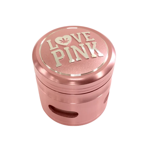 Grinder 4 Piezas Love Pink Oro Rosa 63MM Fuzion