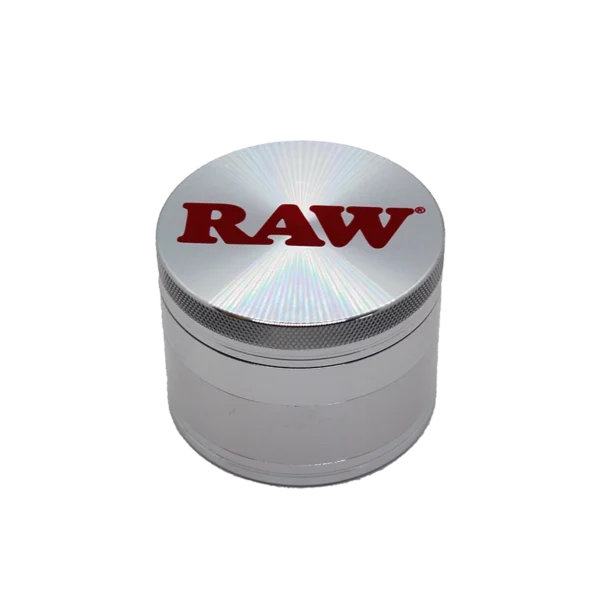 Grinder RAW Aluminio Logo Rojo 4 Piezas