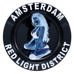 Cenicero Metal Redondo Red Light District Blanco/Negro