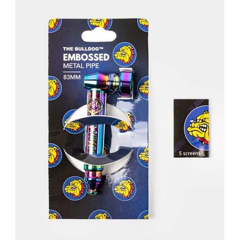Pipa The Bulldog Metal Grabada Arcoirirs 8.3CM