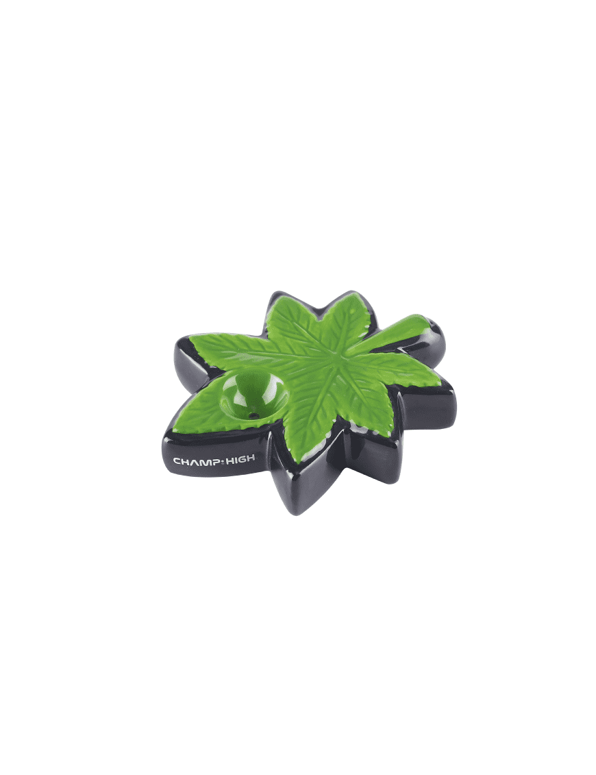 Pipa Ceramica Hoja De Marihuana - Imagen 2