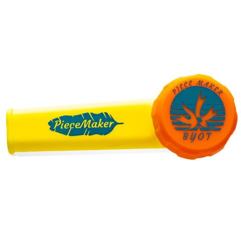 PIPA DE PLASTICO AMARILLA CON TAPA PEACEMAKER