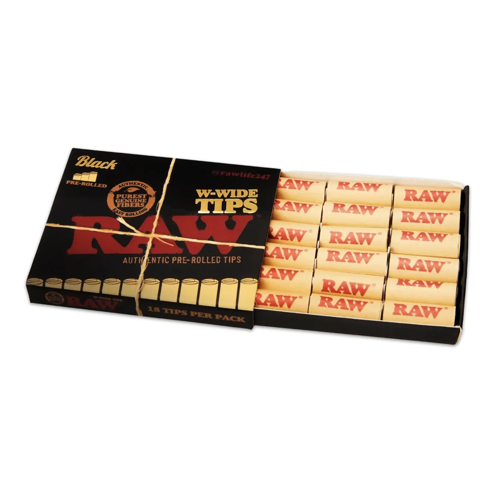18 W-WIDE PRE-ROLLED TIPS