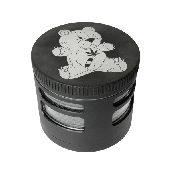 GRINDER NEGRO MAGNÉTICO 4 PARTES 63MM TEDDY MONTANA