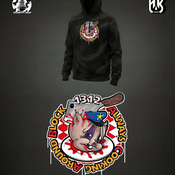 SUDADERA BTFM CERDO