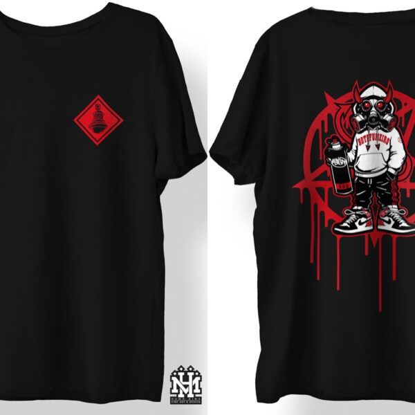 CAMISETA GRAFFITERO SATÁNICO