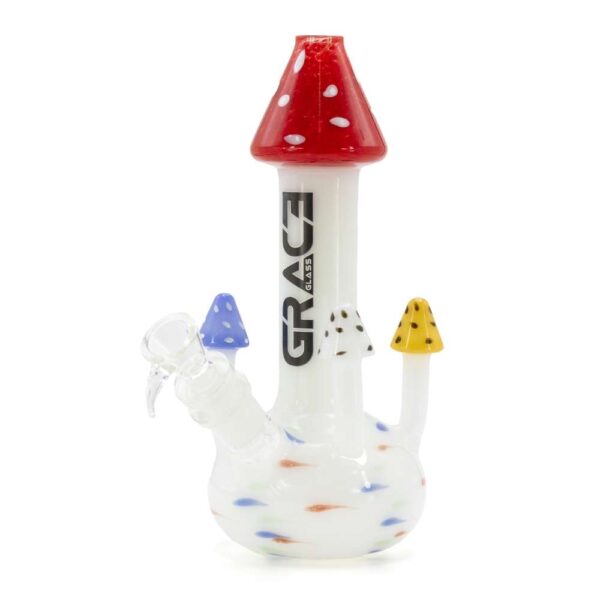 Bong Magic Mushrooms Red Top. Grace Glass.