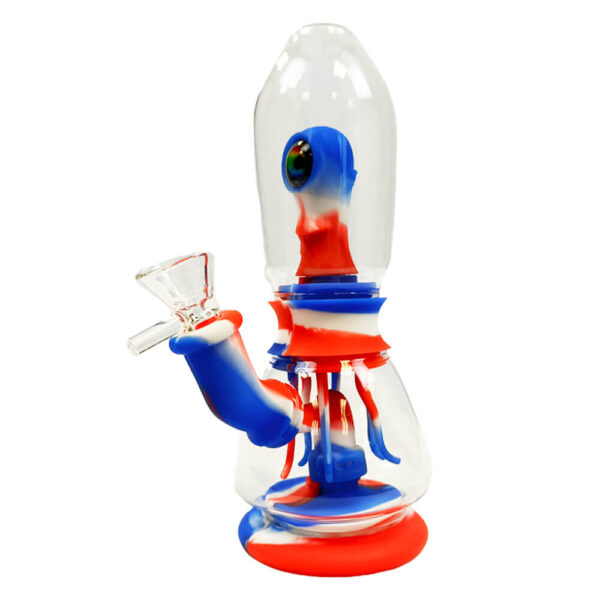 Bong Alien Octopus Glass-Silicone